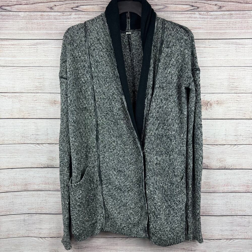 Lululemon Post Practice Cardigan in Ghost Black